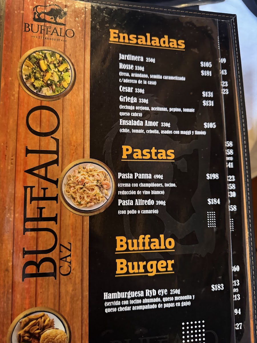 Buffalo Steakhouse Menu - Image 4